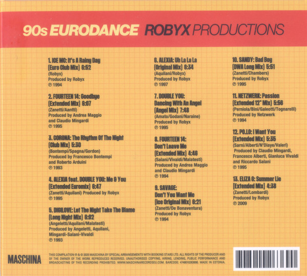 DanceMaschina: 90s Eurodance - Robyx Productions-1 Various-1